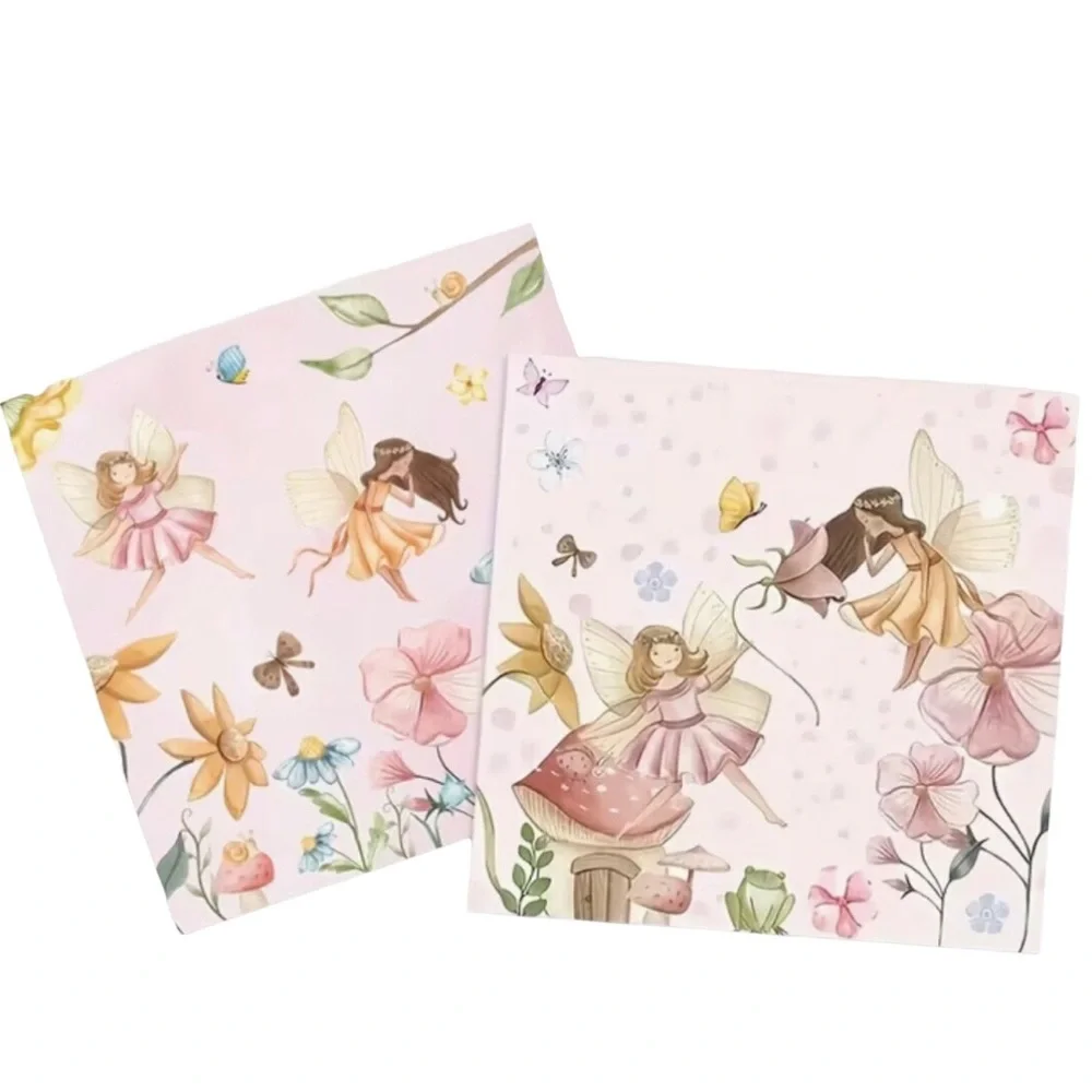 Fairy Garden Party Luncheon Paper Napkins, 20-ct